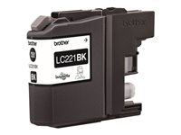 Brother LC221BK - Noir - original - blister - cartouche d'encre - pour Brother DCP-J562DW, MFC-J480DW, MFC-J680DW, MFC-J880DW LC221BKBP