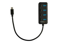 StarTech.com Hub USB 3.0 Type-C à 4 ports avec interrupteurs marche/arrêt (HB30C4AIB) - Concentrateur (hub) - 4 x USB 3.1 Gen 1 - de bureau HB30C4AIB